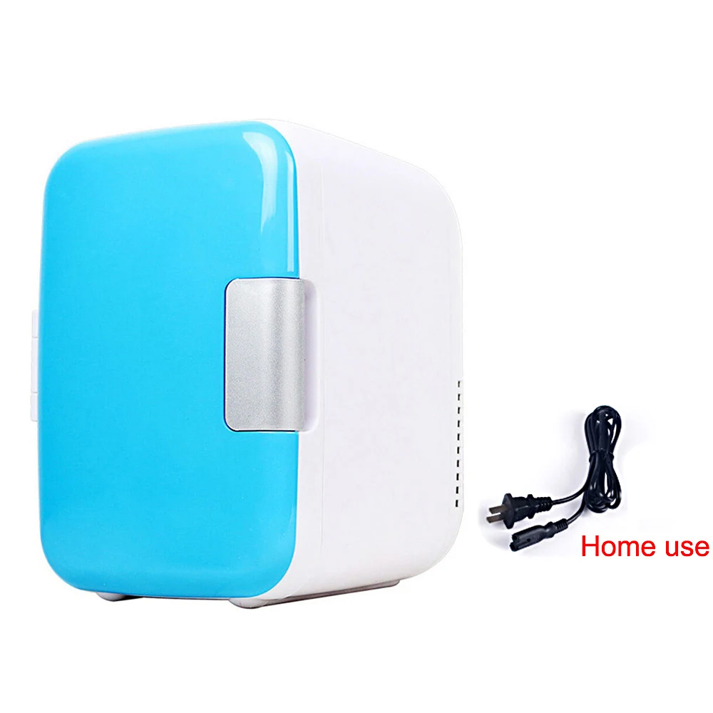 blue home Домашний холодильник 4L 220 V/12 V электрический домашний холодильник двойной охладитель для пива - Цвет: blue home