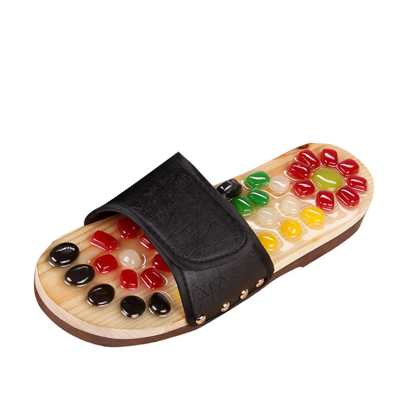 Летние тапки массажные в стиле бохо женские домашние сандалии повседневная