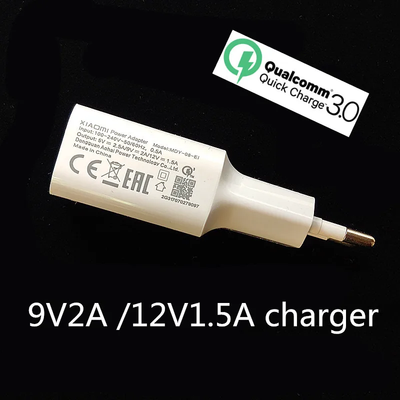 Оригинальное зарядное устройство xiaomi 18 Вт QC3.0 кабель быстрой зарядки USB Type C для mi 6