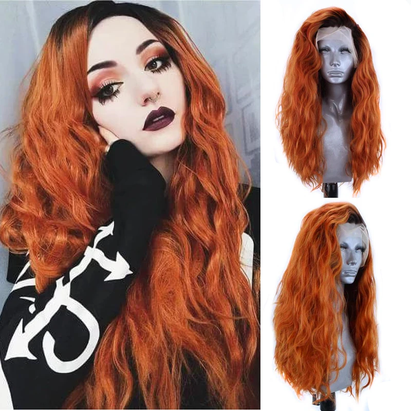 Харизма Омбре парики для женщин длинные волнистые волосы боковая часть