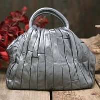 arliwwi designer 100 genuine leather tote shoulder bags female vintage womens real cow leather messenger handbags gj01