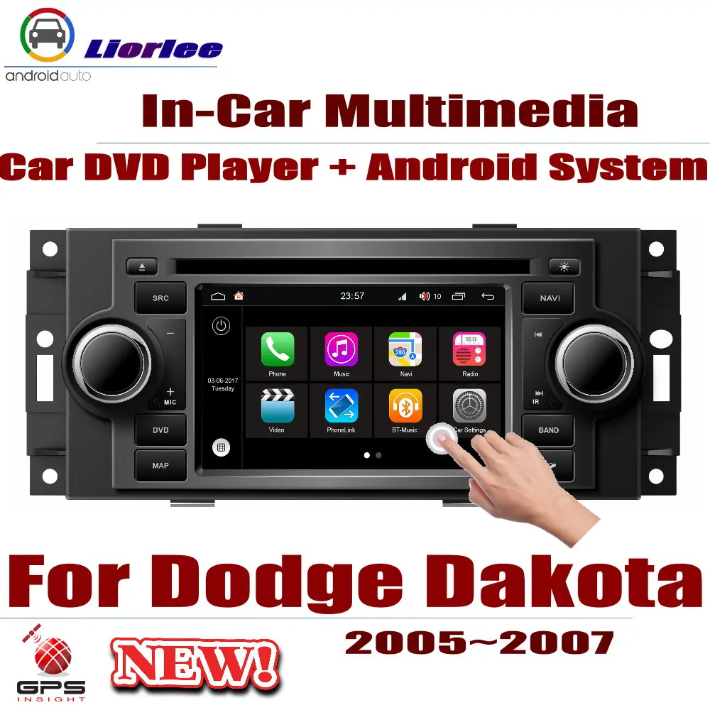 Автомобильный DVD плеер с GPS навигацией для Dodge Dakota 2005 2007 Автомобильная