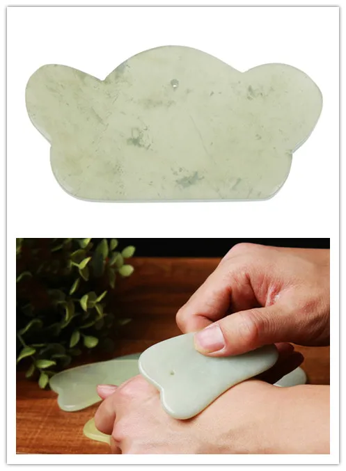 Natural Gua Sha SPA Jade Guasha Board Scraching Facial Eyes Scraping Massage Tool Health Care Beauty Acupoints Plate Massager |