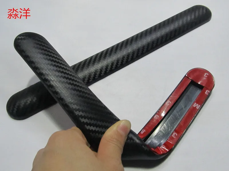 Универсальные молдинги для стайлинга автомобиля 2 шт. из углеродного волокна