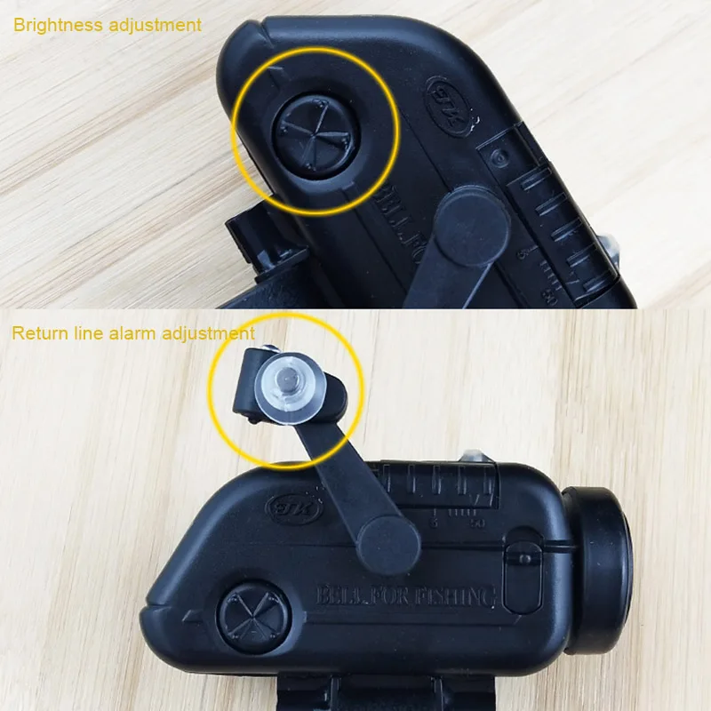 

Fishing Alarm High Sensitive LED Fishing Bite Signal Alarms Rod Clamp Clip Adjustable Sound HA