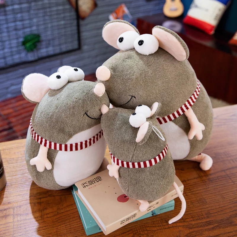 Креативный мультяшный талисман на год мыши изящная милая плюшевая кукла мышь