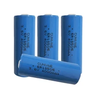 4pcs er18505 18505 ls18505 3 6v 4000mah capacity type a water meter li ion lithium battery electronic toll collection devices