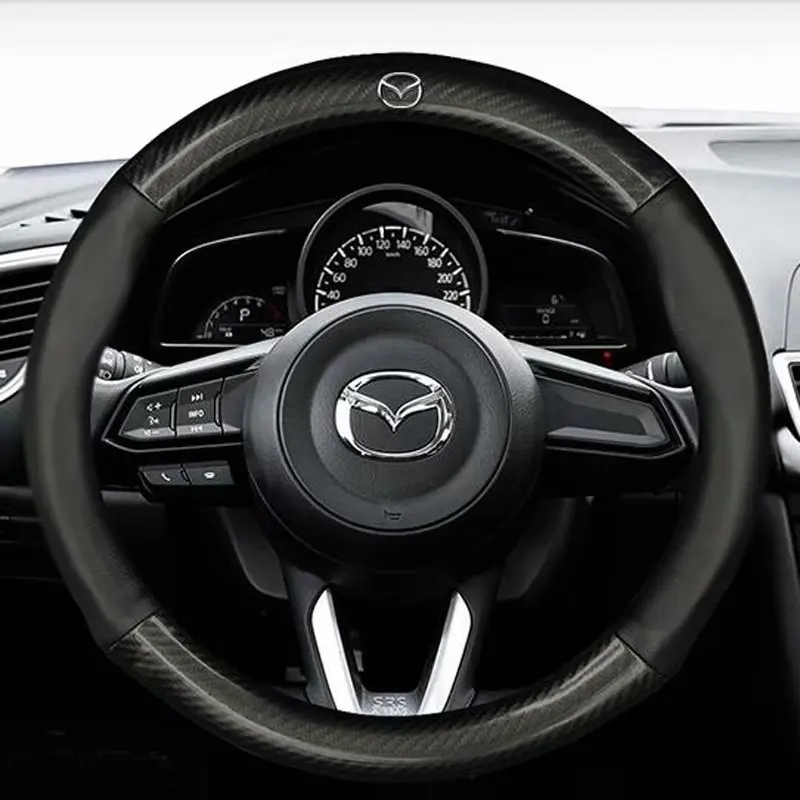 Чехол для автомобильного рулевого колеса 37 см 38 Mazda6 Atenza Demio Axela/Mazda3 8 | Автомобили и