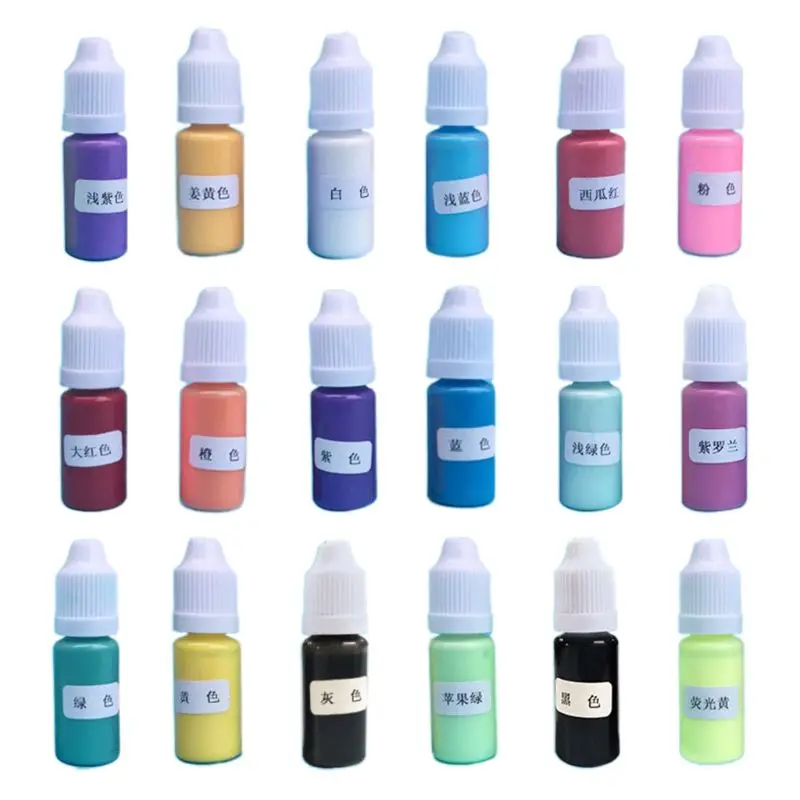 

18 Pcs/set DIY Crystal Epoxy Pigment Handmade Macaron Color Oily Colorant