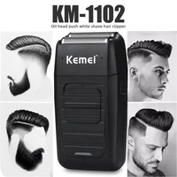 hair clipper hair trimmer km 1102 black kemei clippers shaving eu plug 110 240v portable fashion electric trimmer bathroom tools