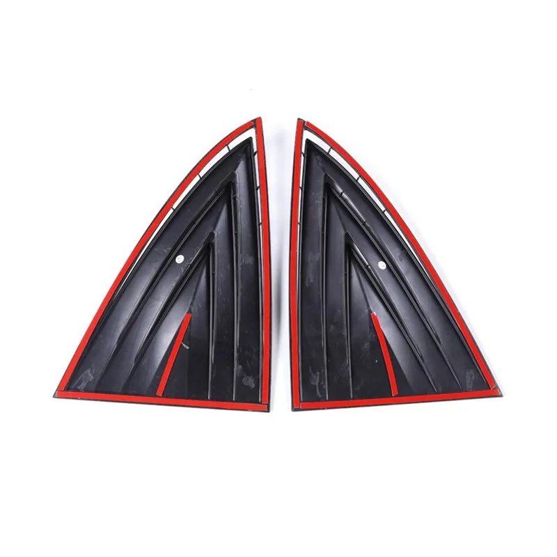 

Carbon Fiber Color Rear Window Triangle Trim Stickers 2Pcs For Tesla Model 3 2017-2019 ABS Car Styling Exterior Accessories