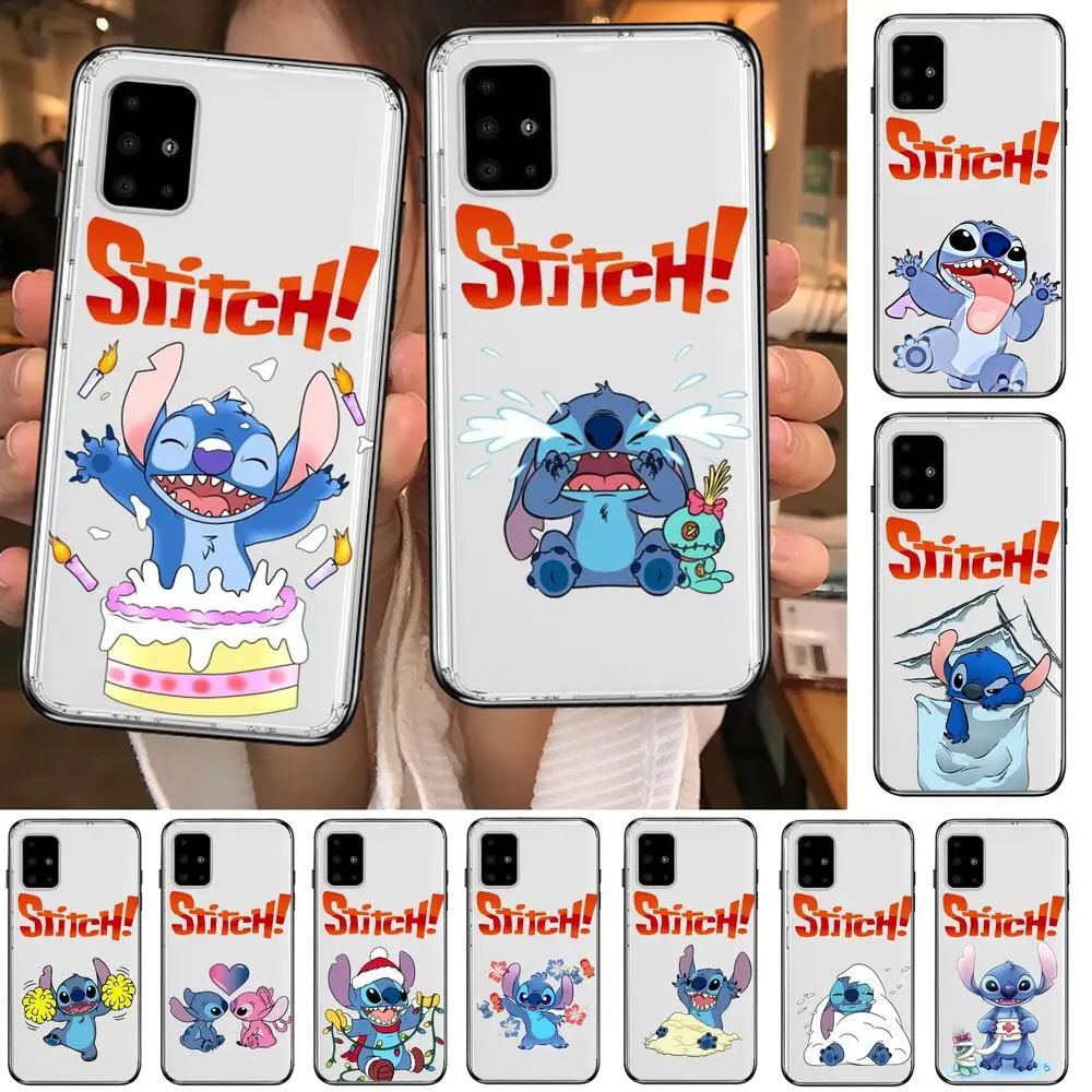 Disney Stitch 2021 NewStyle Transparent Phone Case Hull For Samsung Galaxy A50 A51 A20 A71 A70 A40 A30 A31 80 E 5G S Shell Art C