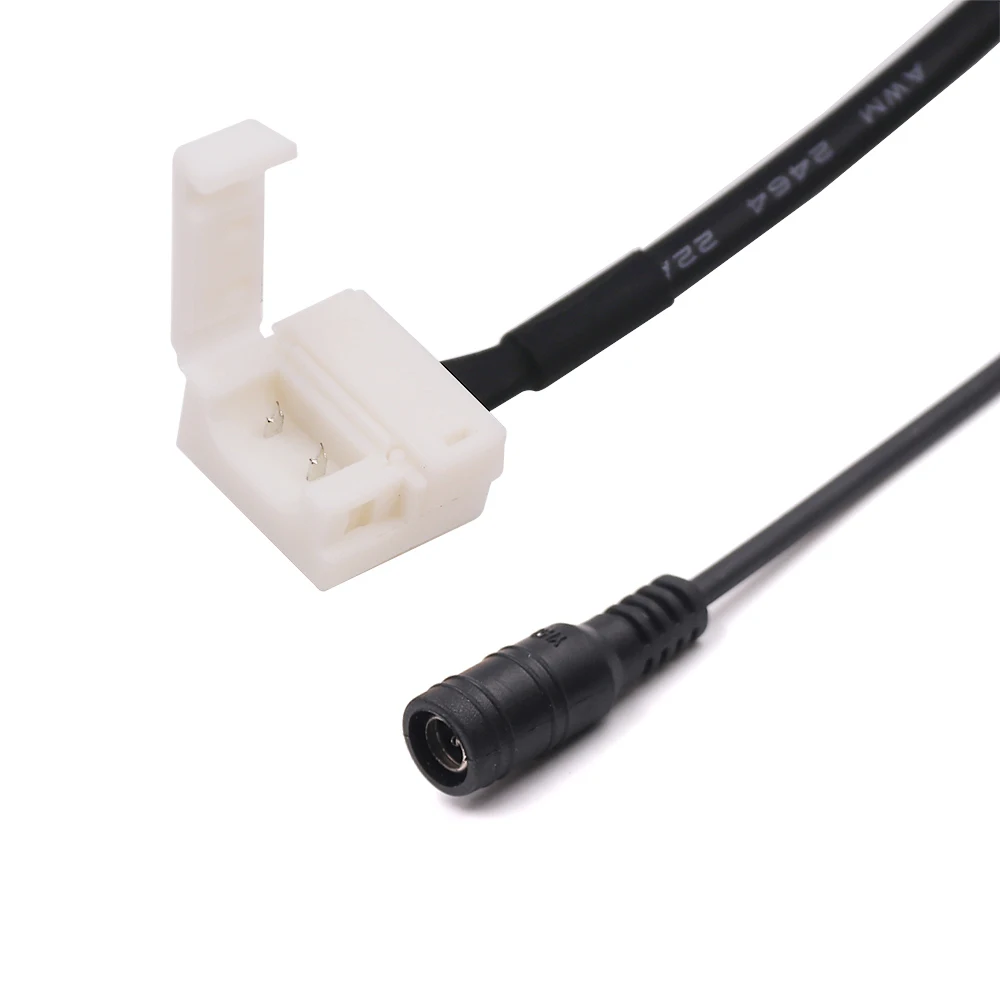 1/5 шт. 2-контактный разъем кабеля 5 5*2 1 мм без пайки для 10 PCB DC5V DC12V одноцветная