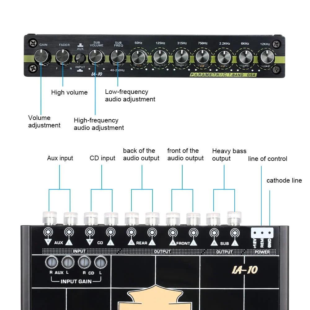 

Car Audio Modified Car Equalizer Fever Class EQ Car 7 Equalizer Audio Tuner Car Equalizer Car Equalizer With Crossover