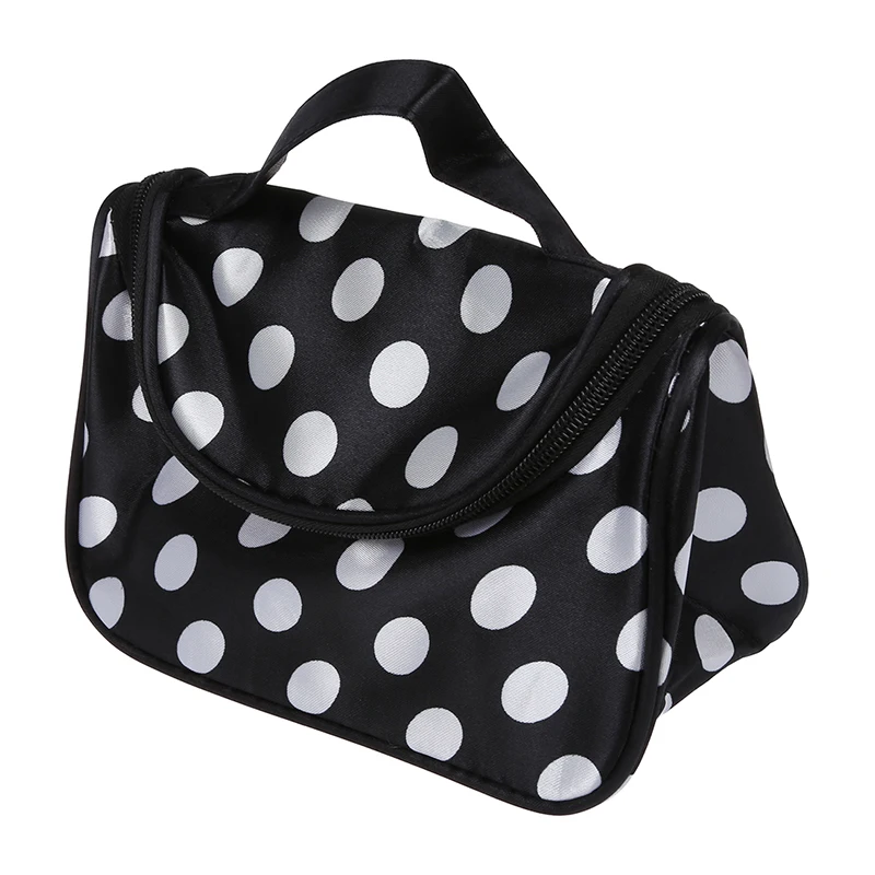 Чёрная сумка на молнии косметическая сумочка косметичка для макияжа сумки из