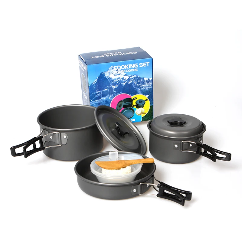 

Outdoor Pot Set 2-3 People Camping Pot Set Portable Multi-Function Picnic Pot Set Combination /50