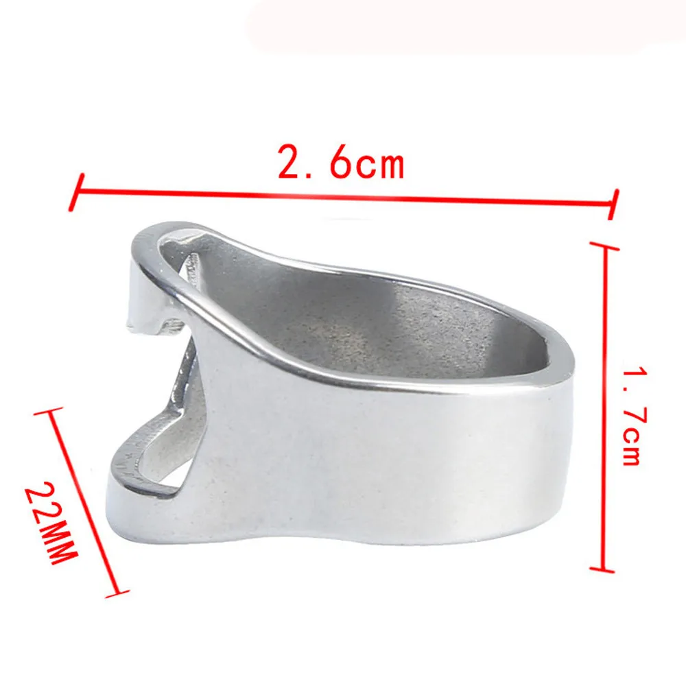 1 шт. Нержавеющая сталь пальца кольцо Бутылка открытие Открыватель пивной бар