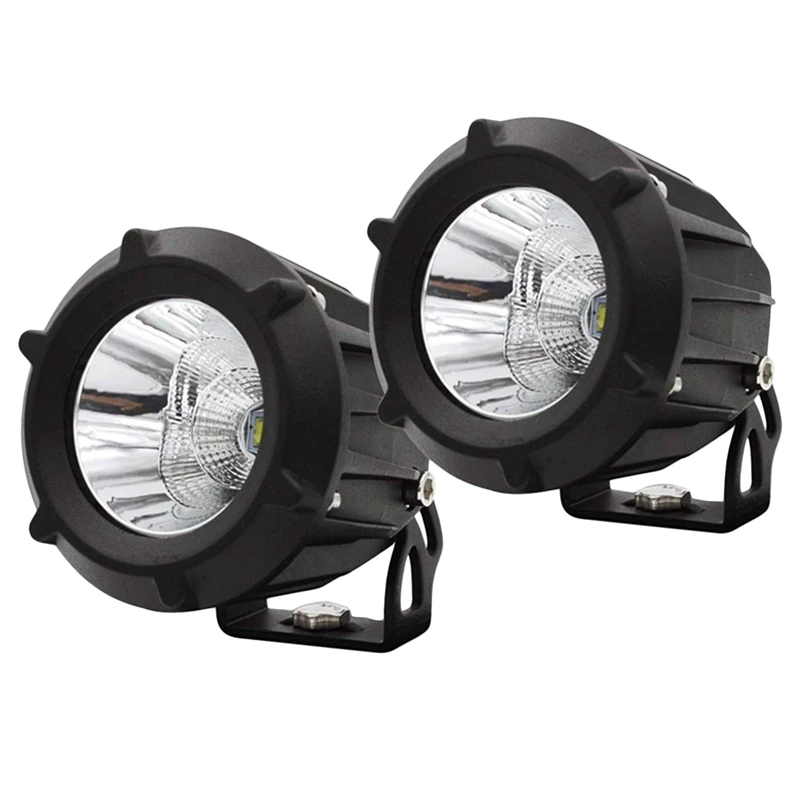 Led Fog Driving Light Pod Lights 50W Word Lamp Combo Spot Flood Beam Waterproof Round Off Road For Motorcycle Jee | Автомобили и