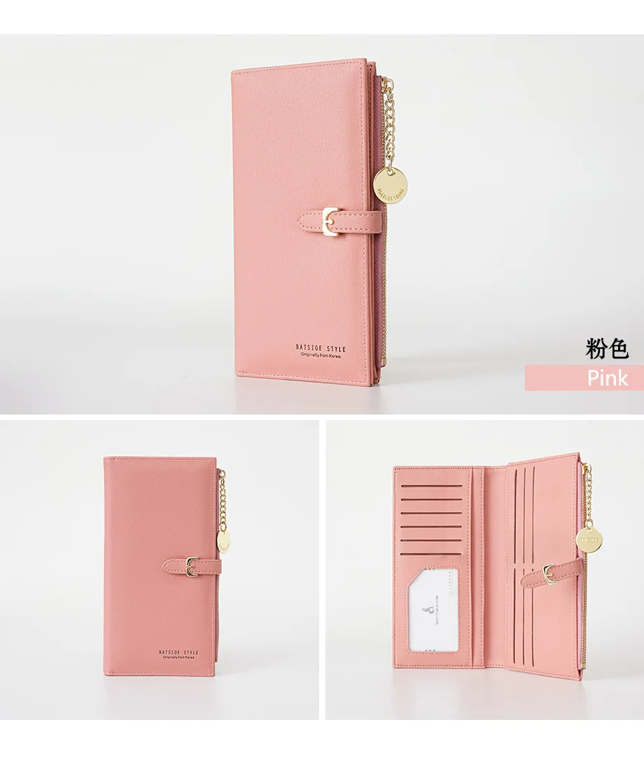 Ladies long Wallet Fashion Designer Money+Phone+Coin+Card Big Women Wallets With Zipper Pocket Cute Clutch Female Purses