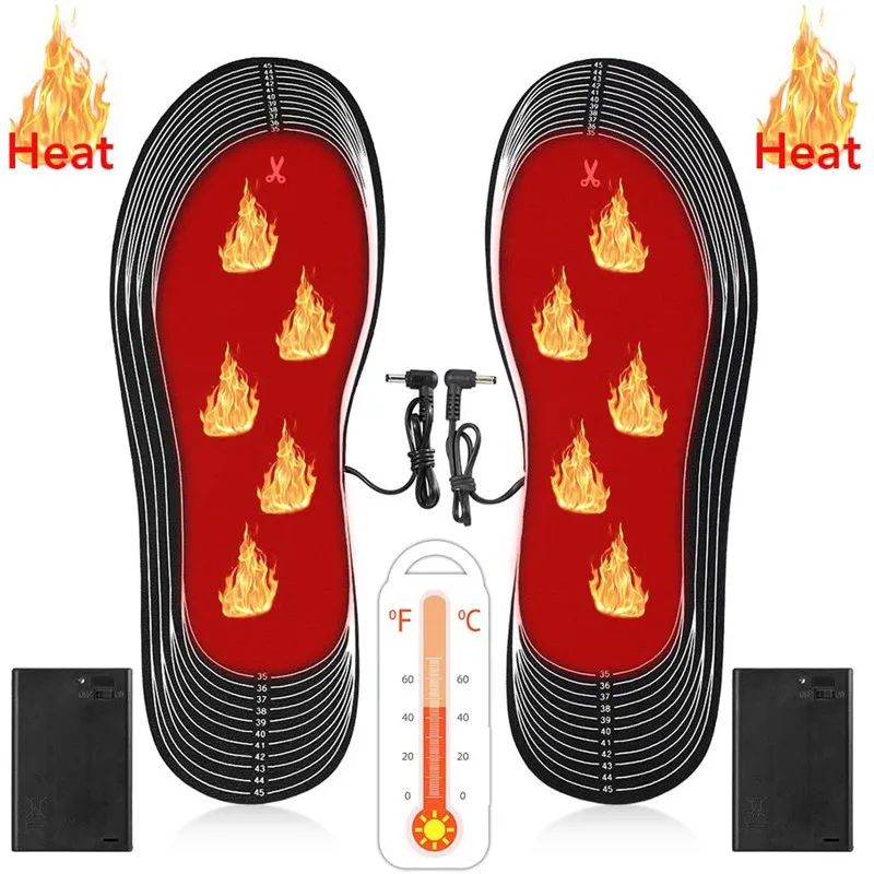 Стельки унисекс для обуви с подогревом через USB | Спорт и развлечения