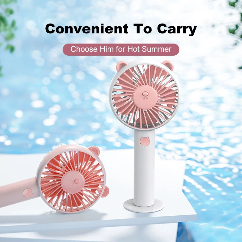

Cafele Mini USB Fan Portable Handheld Pocket Fan Rechargeable 3Mode Adjustable Table Fan Cooling Cooler For Outdoor Travel Offic