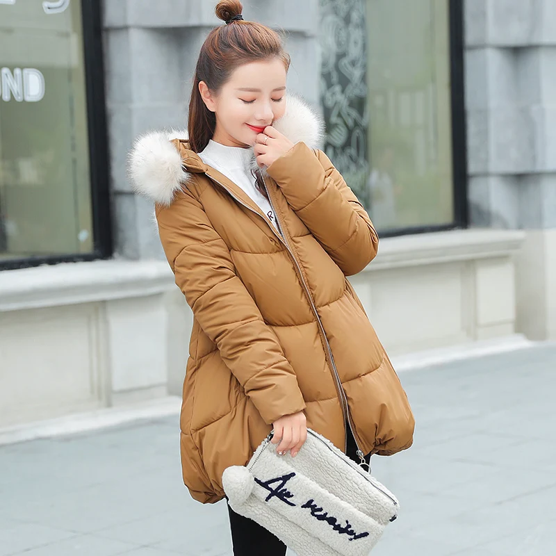 Женская зимняя куртка розовое пальто женская Корейская парка и