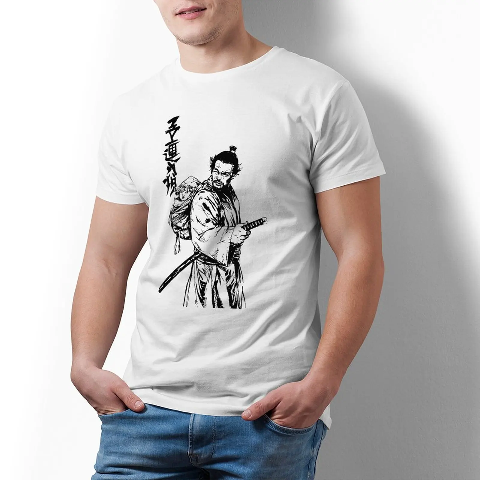 

Забавная футболка Bushido из 100 хлопка, футболка с коротким рукавом, летняя футболка с принтом, Мужская футболка оверсайз