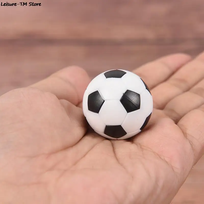 Черно-белый полимерный Настольный футбольный Настольный мяч, 2 шт., футбольные мячи, детский футбольный мяч 32 мм