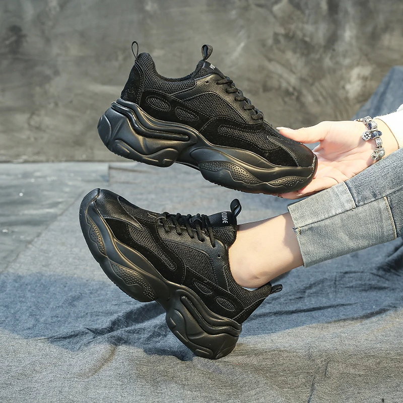 Модные кроссовки для женщин обувь из вулканизированной кожи смешанные цвета