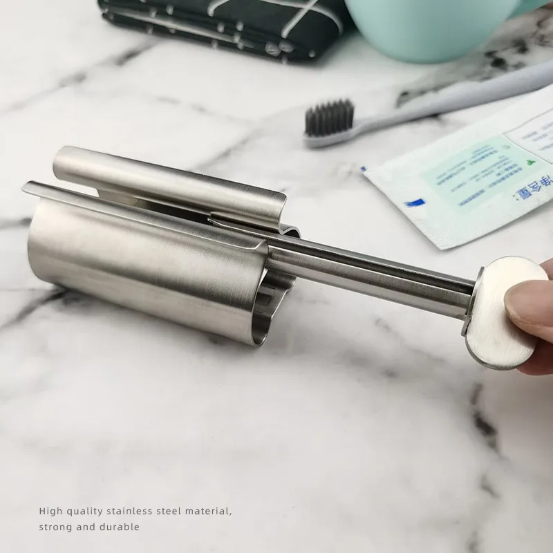 

1 шт., дозатор для зубной пасты, из нержавеющей стали