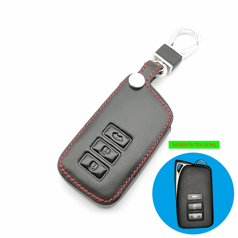 Кожаный чехол для ключей Lexus NX GS RX IS ES GX LX RC 200 250 350 LS 450H 300H 3 кнопки смарт авто