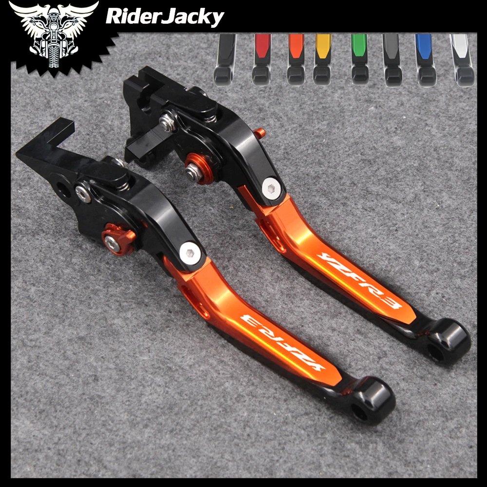 

RiderJacky Folding Extendable Motorcycle Brakes Clutch Levers For Yamaha YZFR3 YZF R3 2015-2018 2016 2017