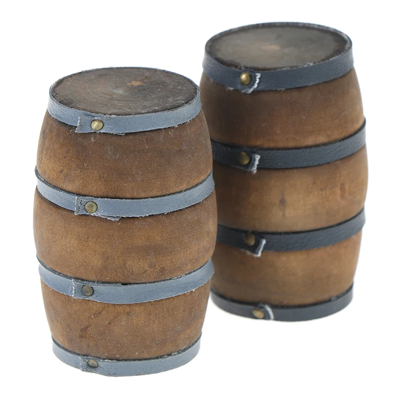 Деревянная мини бочка для красного вина миниатюрная пивная украшения кукольного