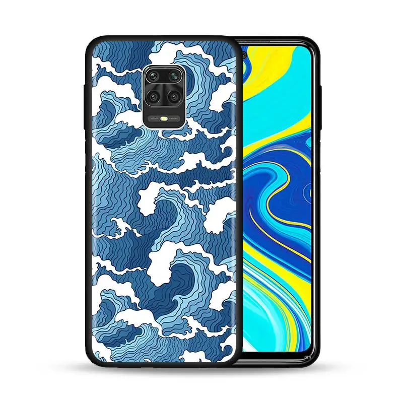 Japanese Style Art Japan Case for Xiaomi Redmi Note 9S 8T 8 9 9A 9C 7 K30 Pro Zoom 8A 7A 6 Black Silicone Mobile Phone Cover Sac