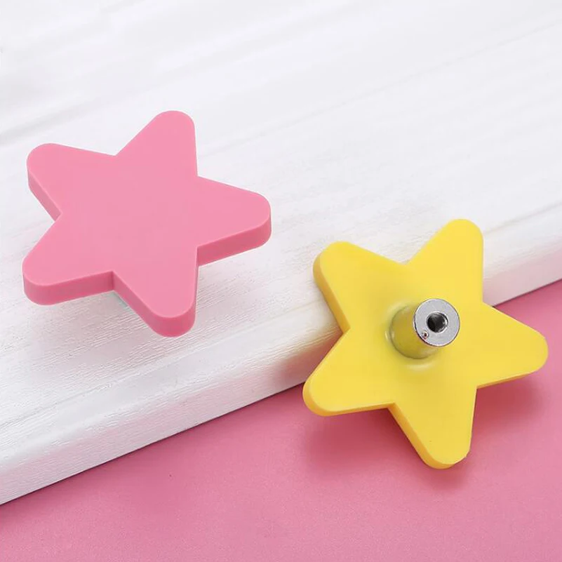 Ctome детские резиновые дверные ручки Луна Звезда мультфильм мебель ПВХ облако