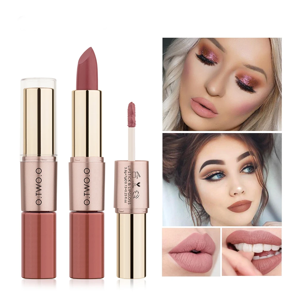 

12 Colors Lipstick Long-Lasting MoisturizingNon-Fading Non-Stick Cup Matte Texture Lip Cosmetics