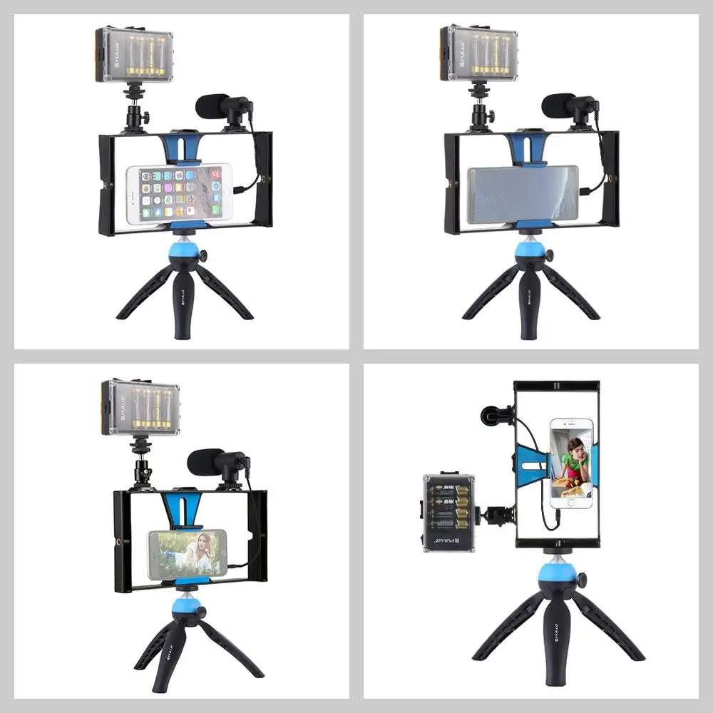 PULUZ Smartphone Video Rig Filmmaking Recording Handle Stabilizer Bracket For iPhone/Smartphone | Электроника