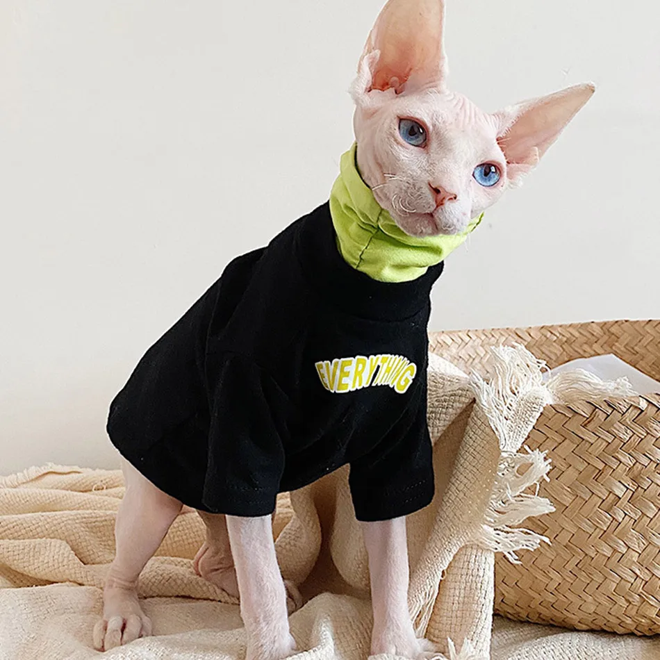 

Fashion Clothes For Sphints Autumn Winter Character Sphynx Cat Clothes Sweatshirt Design Sphinx Cat Coat Sphinksu Clothing