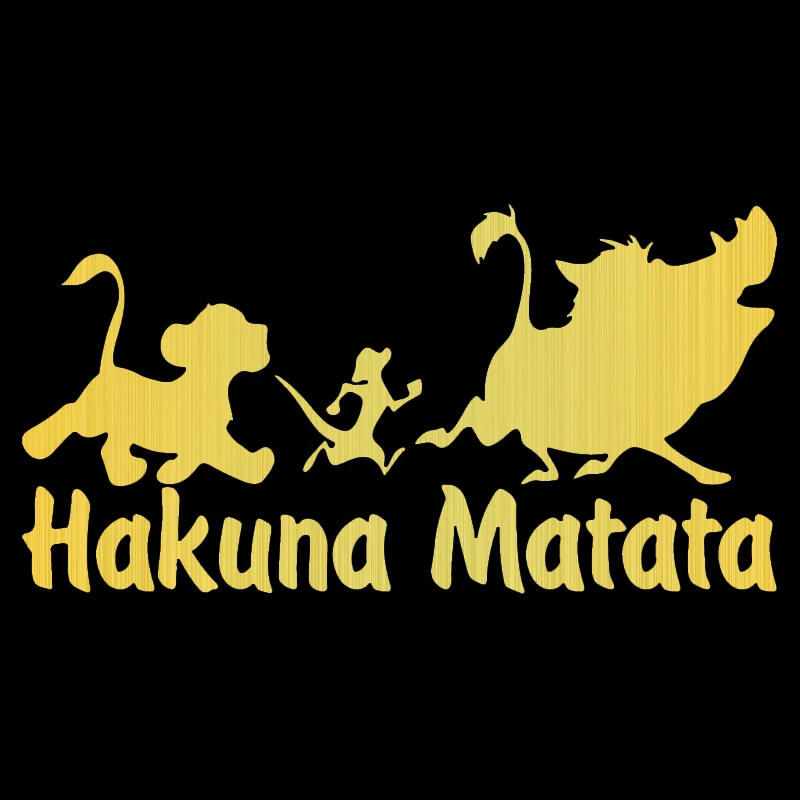 Различные размеры/цвета искусственная наклейка Hakuna Matata декоративные аксессуары