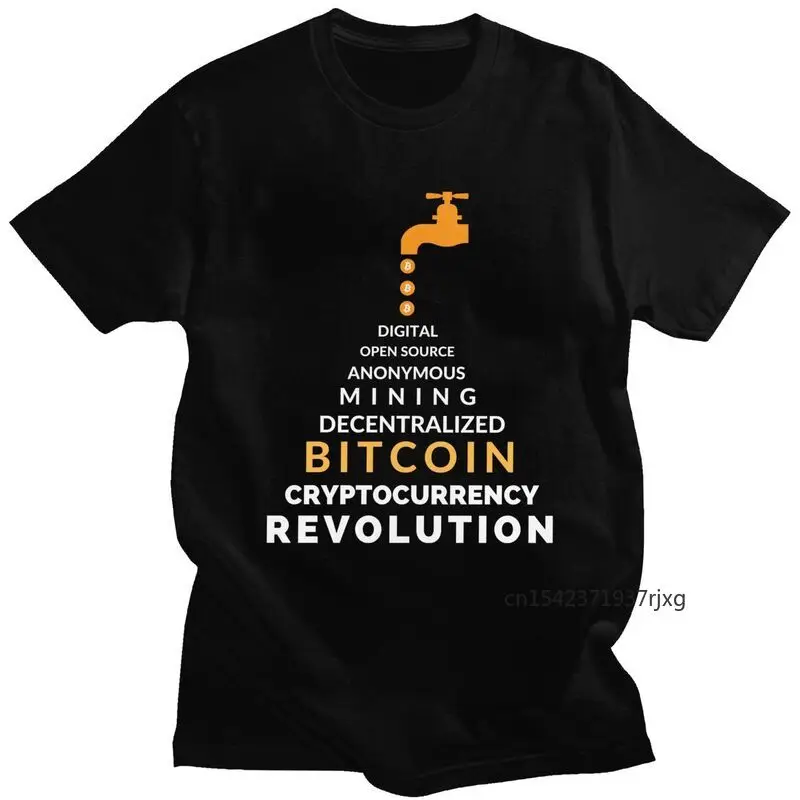 

Funny Fashion Cryptocurrency Bitcoin T Shirt Tee Crypto Btc Blockchain Tshirt Short Sleeve Graphic T Shirts