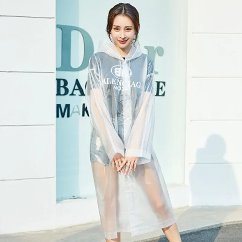 Модный женский дождевик из ЭВА плотные водонепроницаемые чехлы непромокаемый