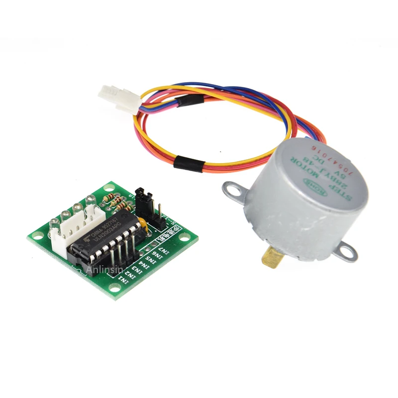 Плата модуля шагового двигателя 28BYJ-48 5 В DC + модуль привода ULN2003 для ARDUINO Комплект