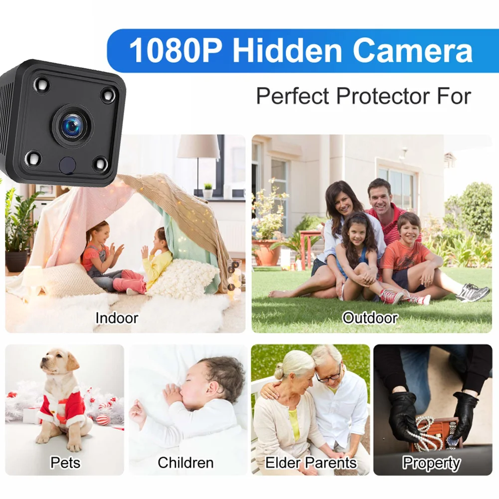 Беспроводная мини камера ночного видения X6 1080P HD Wi Fi|Компактные видеокамеры| |