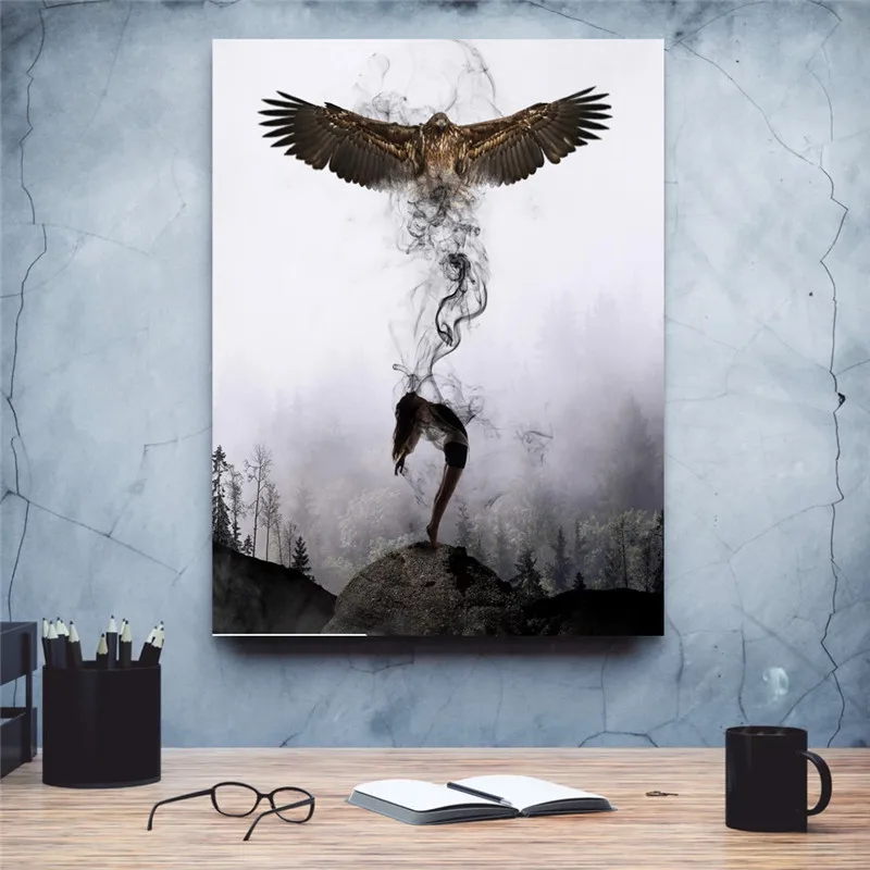 

Wall Art Canvas Painting Poster Eagle Canvas Prints Poster Decorative Tableau Mural Home Decor Modern Canvas Art Tuinposter