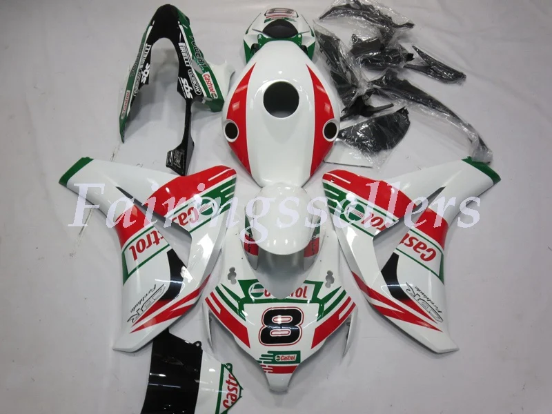 Инъекций ABS Полный обтекатели комплект Подходит для HONDA CBR1000RR 2008 2009 2010 2011 CBR 1000RR 08-11 CBR1000 обтекатель, цвет красный, белый, синий
