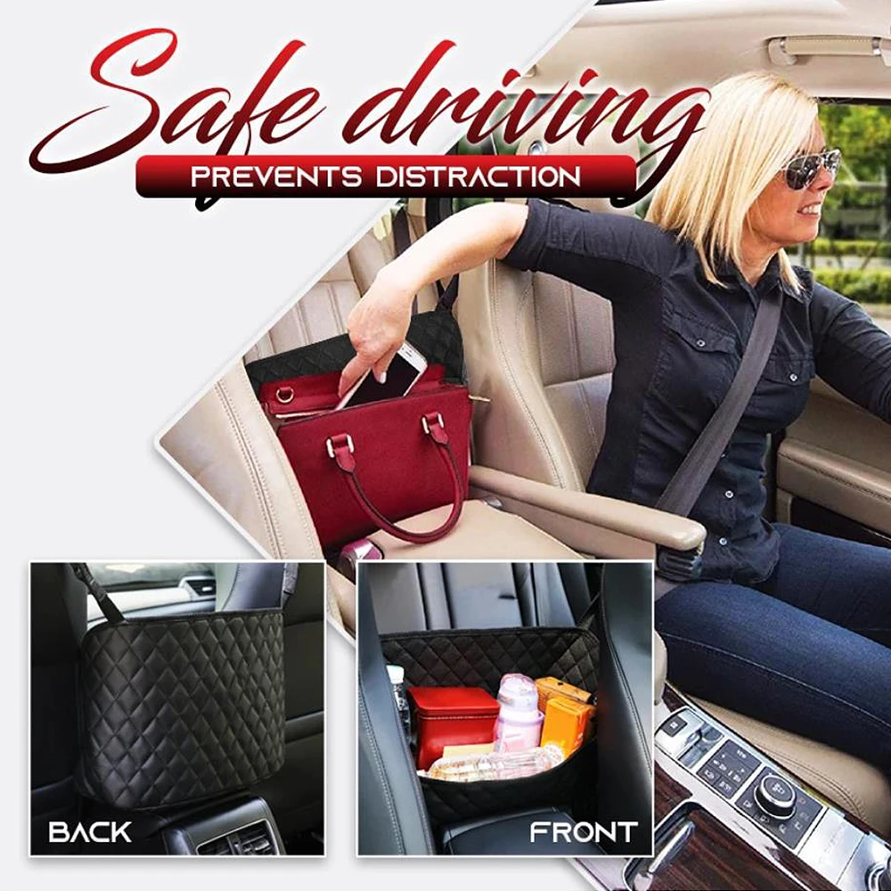 

Car Seat Storage And Handbag Holding Net Hanging Storage Bag Between Car Seats Best Price