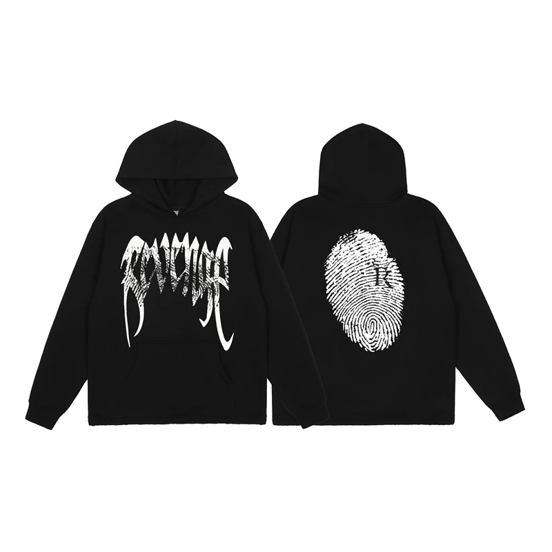 

2021FW Fingerprint Printing Revenge Hoodie Revenge Sweatshirts Men Women High Quality Hooded XXXtentacion Unisex Casual Pullover