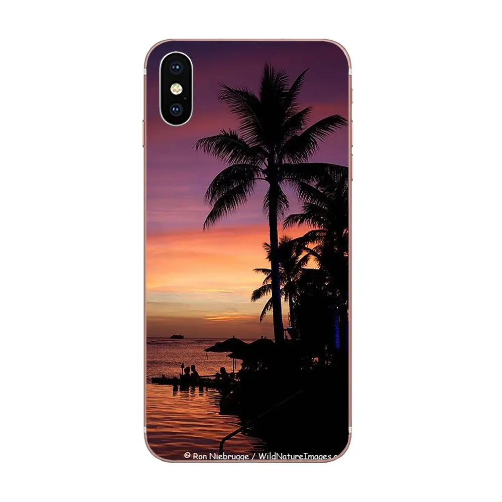 Тропические пальмы листья пляжная летняя Гавайская для Galaxy Grand A3 A5 A7 A8 A9 A9S On5 On7 Plus