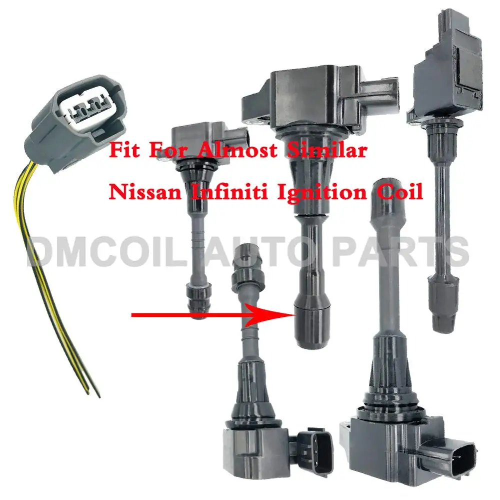 Катушка зажигания 6 # с коннектором жгута/штекером для NISSAN 22448 JF00B ED000 6N015 8H315 8J115