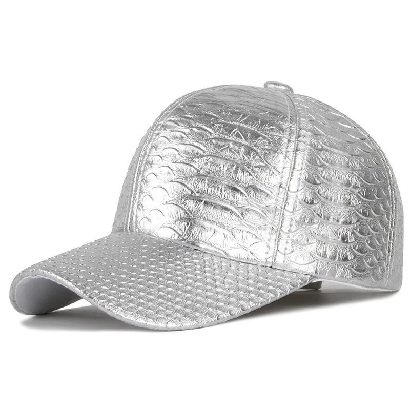 

Solid Leather Baseball Cap Adjustable Snapback Cap Hat for Men 78